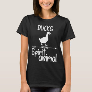 T-shirt Les Canards Sont Mon Esprit Animal Pour Les Hommes