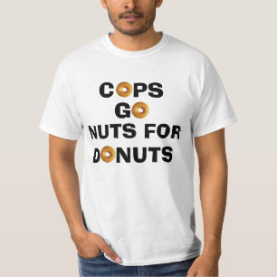 T-shirt Les cannettes de fil vont des écrous pour le