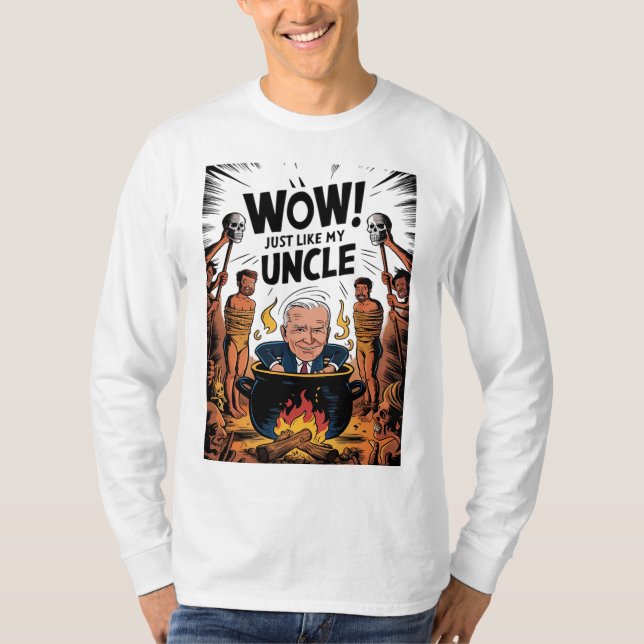 T-shirt Les Cannibales mangent Mon Oncle Joe Biden (Devant)
