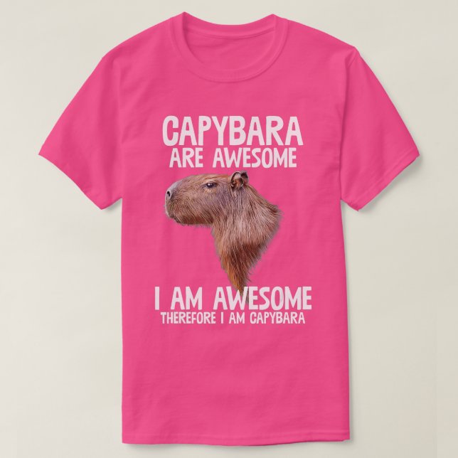 T-shirt Les Capybara Sont Super Donc Im Capibara Funny H (Design devant)
