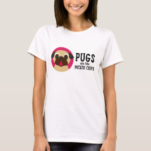 T-shirt Les carlins Sont Comme Des Puces De Pomme De Terre
