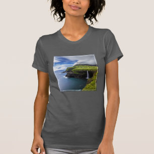 T-shirt Les cascades Îles Féroé, Danemark
