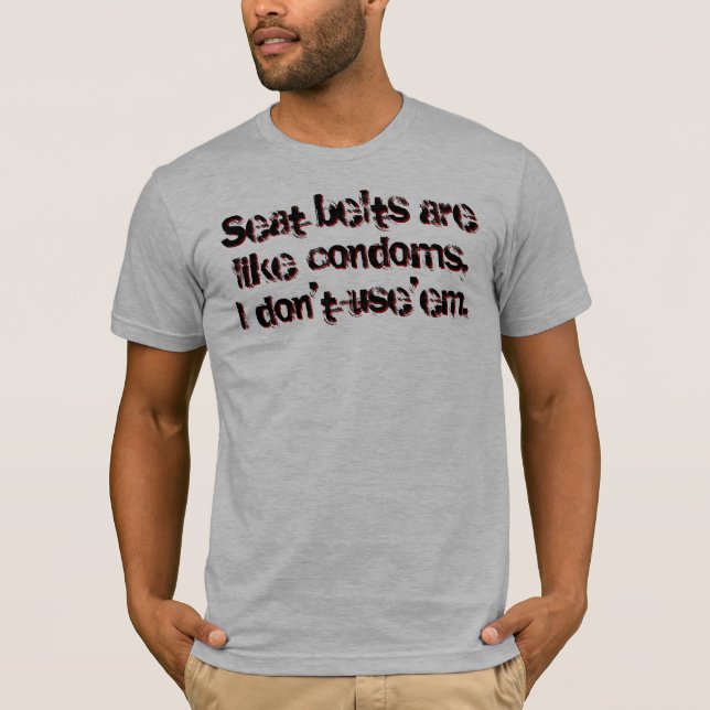 T-shirt Les ceintures de sécurité Sont comme des (Devant)
