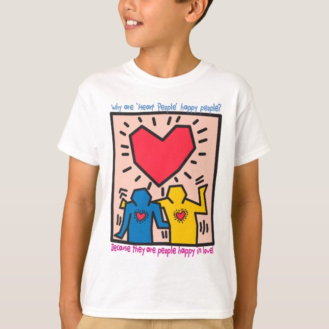 T-shirt Les célèbres gens du coeur dansent de joie (Devant)