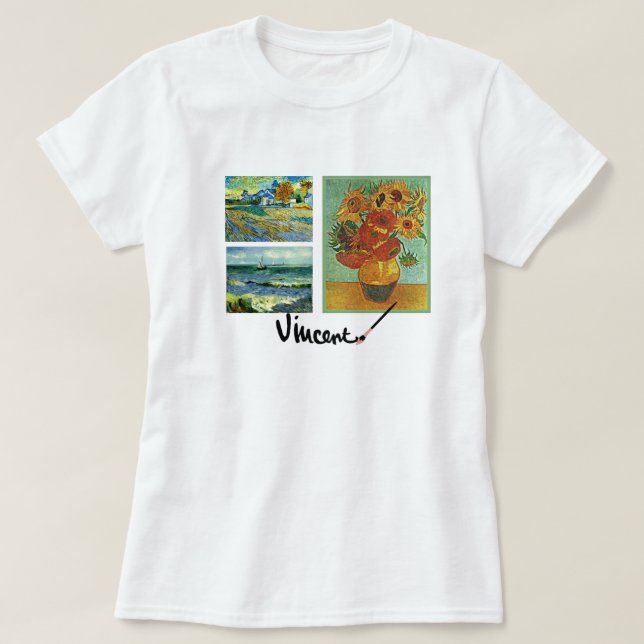 T-shirt Les célèbres oeuvres de Vincent van Gogh (Design devant)