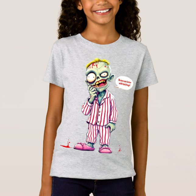 T-Shirt Les cerveaux ont un meilleur goût avec le ketchup  (Devant)