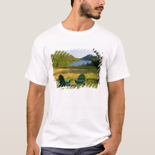 T-shirt Les chaises Adirondack sur la pelouse du Jourdain
