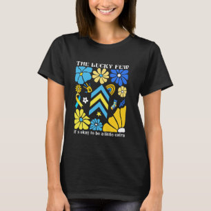 T-shirt Les Chanceux Floral Syndrome de Down
