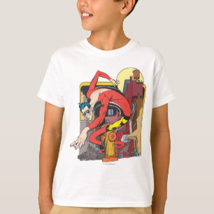 T-shirt Les changements de forme de l'homme en plastique d