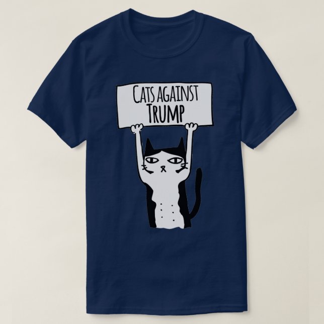 T-shirt Les chats contre Trump (Design devant)