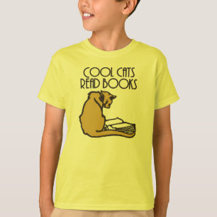 T-shirt Les chats frais ont lu le rétro style de livres