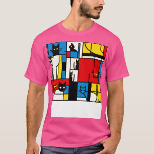 T-shirt Les chats Mondrian de Tobe Fonseca