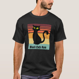 T-shirt Les chats noirs règnent sur les mignons chatons ré