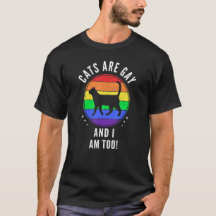 T-shirt Les Chats Sont Gays Et Je Suis Trop Purride Gay pr
