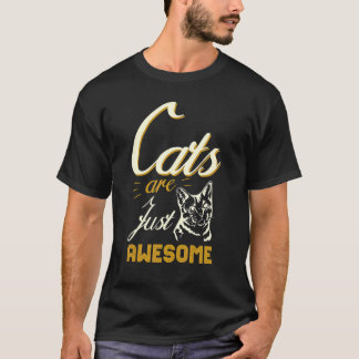 T-shirt Les Chats Sont Juste Un Chat Super