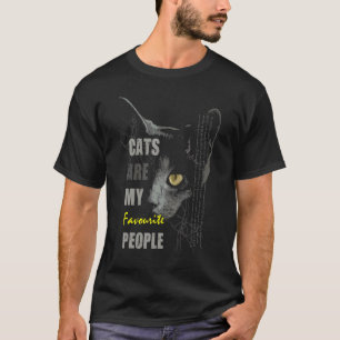 T-shirt Les chats sont mes personnes préférées