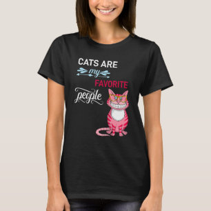 T-shirt Les chats sont mes personnes préférées drôle