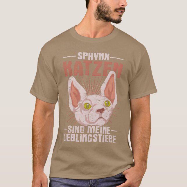 T-shirt Les chats Sphyn sont mes animaux de compagnie préf (Devant)
