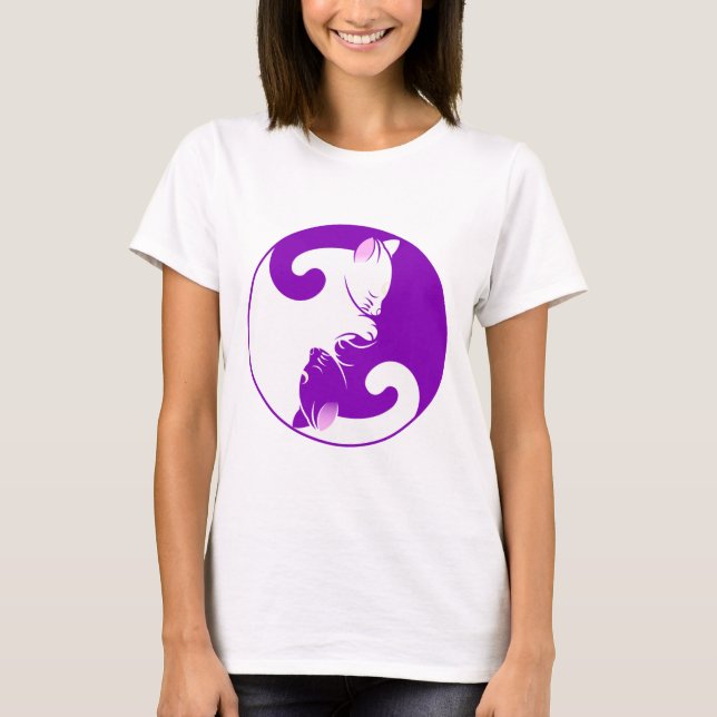 T-shirt Les chats Yin Yang (Devant)