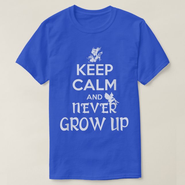 T-shirt Les Chemises À Fées Restent Calmes Et Ne Croissent (Design devant)