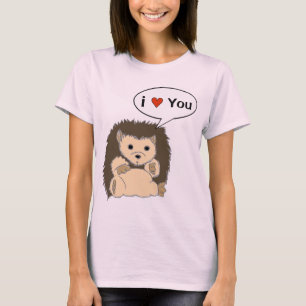 T-shirt Les chemises comiques de hérisson customisent la