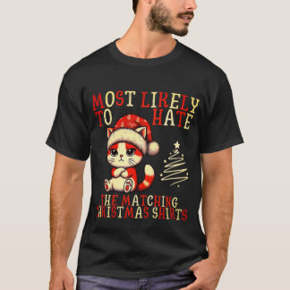 T-shirt Les Chemises De Noël Correspondantes Sont Les Plus
