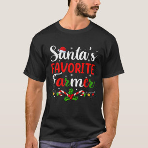 T-shirt Les Chemises fermières préférées de Xmas Père Noël