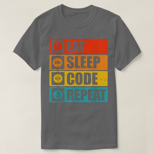 T-shirt Les Chemises Informatiques Mangent Le Code De Somm (Design devant)