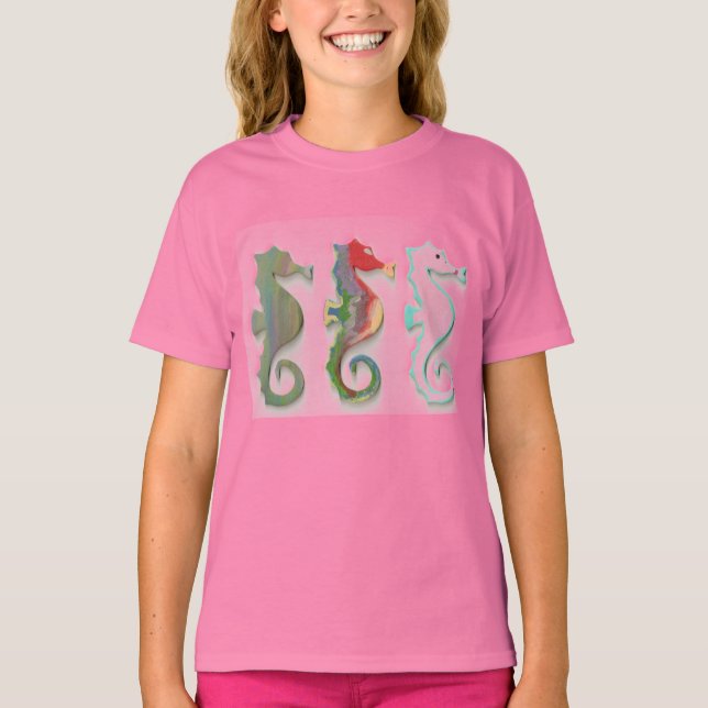 T-SHIRT LES CHEVAUX DE MER EN PANNEAU (Devant)