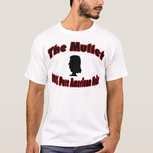 T-shirt Les cheveux américains purs du mulet 100% (Devant)