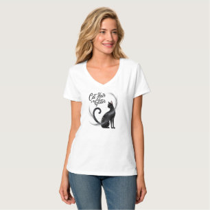 T-shirt Les Cheveux De Chat Sont Ma Parties scintillant -