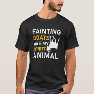 T-shirt Les chèvres évanouies sont mon esprit animal