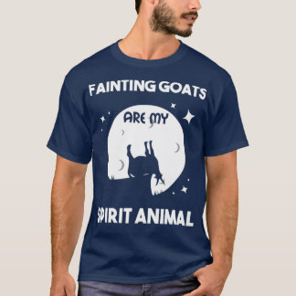 T-shirt Les chèvres évanouies sont mon esprit animal