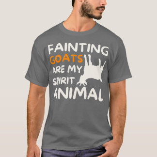 T-shirt Les chèvres évanouies sont mon esprit animal - Chè