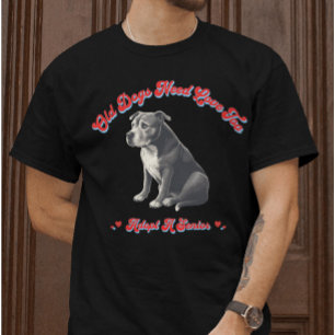 T-shirt Les Chiens Âgés Ont Besoin D'Amour Pour Adopter Un