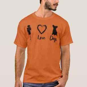 T-shirt Les chiens aiment drôle