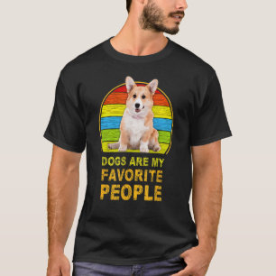 T-shirt Les chiens Corgi sont mes personnes préférées