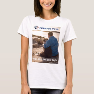 T-shirt Les chiens donnent les meilleures étreintes