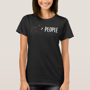 T-shirt Les chiens noirs et bronzés sont plus grands que l