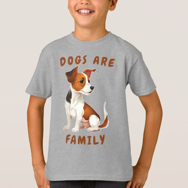 T-shirt Les Chiens Sont Des Familles (Devant)