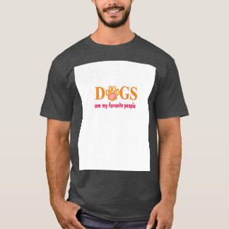 T-shirt Les chiens sont mes gens préférés Graphique 1