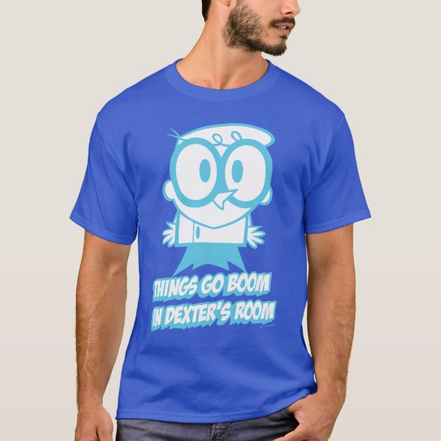T-shirt Les choses bougent dans la chambre de Dexter (Devant)