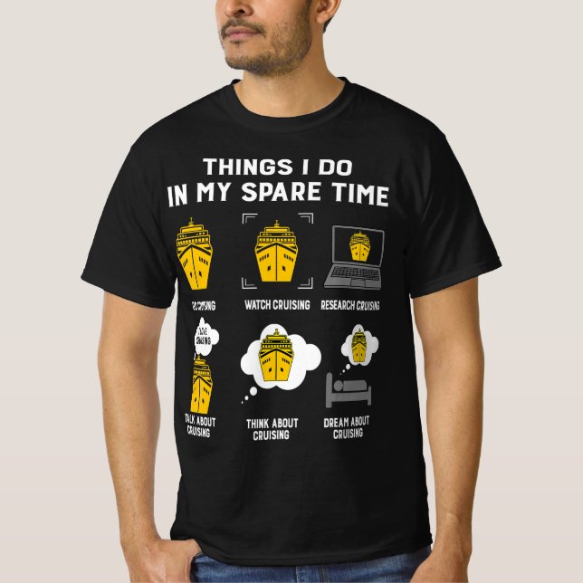 T-shirt Les Choses Que Je Fais Dans Mon Temps De Rechange  (Devant)