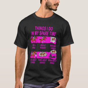T-shirt Les Choses Que Je Fais Dans Mon Temps Libre, Les A