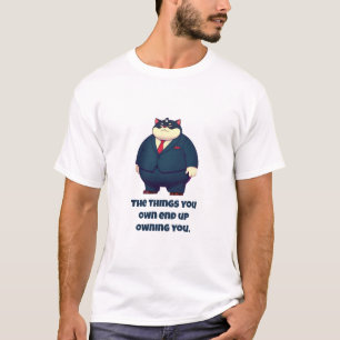 T-shirt Les choses que vous possédez finissent par vous ap