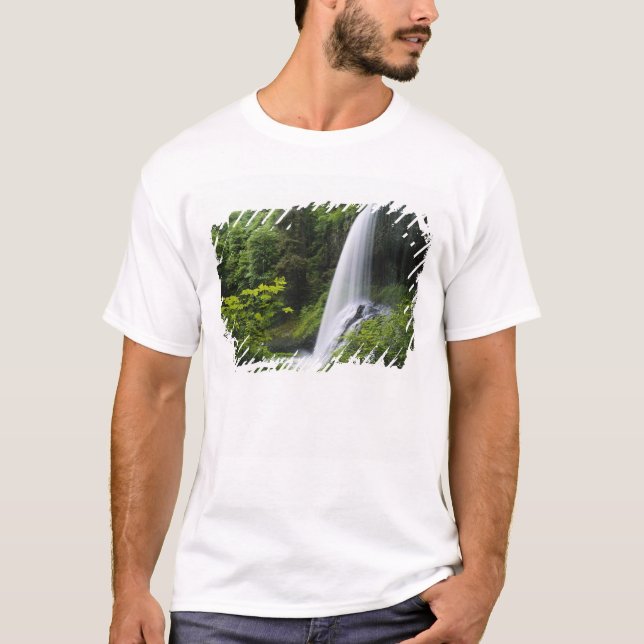 T-shirt Les chutes Middle North, Silver Falls State Park, (Devant)