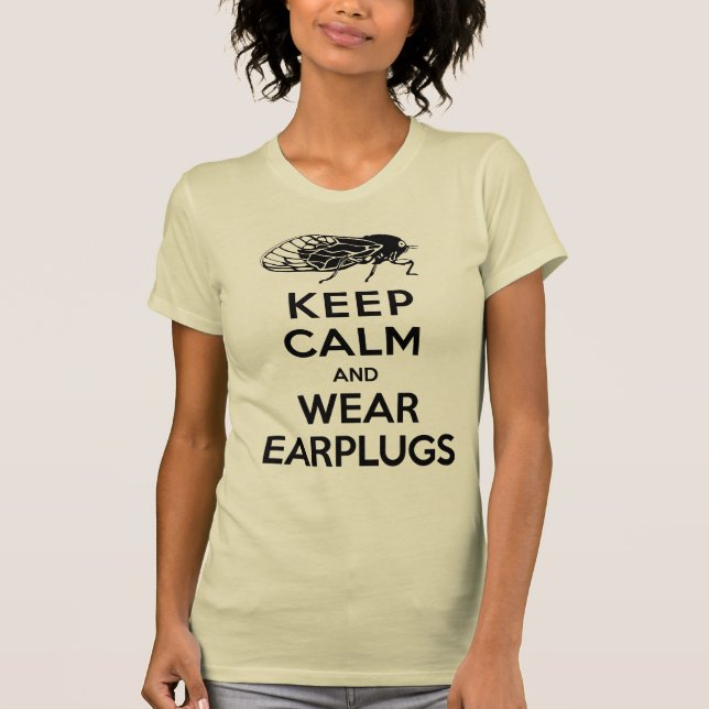 T-shirt Les CIGALES sont ici ! Maintenez les boules quies (Devant)