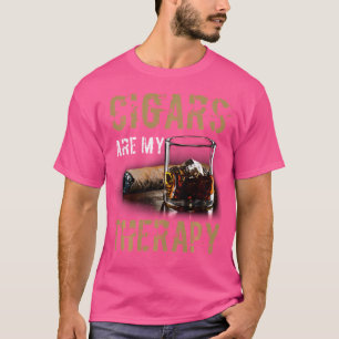 T-shirt Les Cigares sont mes Cigares Thérapeutiques pour l