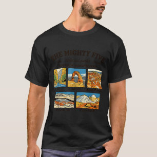 T-shirt Les cinq puissants parcs nationaux de l'Utah souve