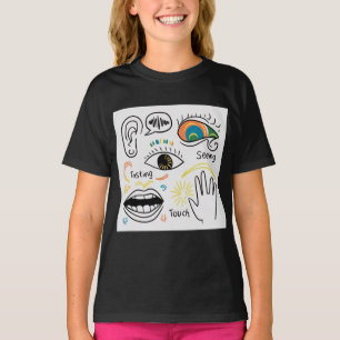 T-shirt Les cinq sens